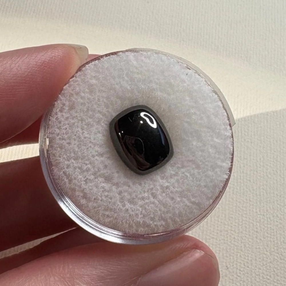 Shungite Cushion Cabochon 1.84ct Loose Gem